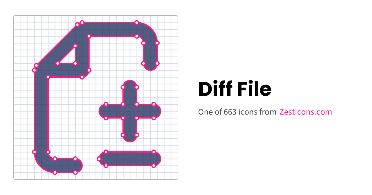 Diff-file Icon | Zest Icons