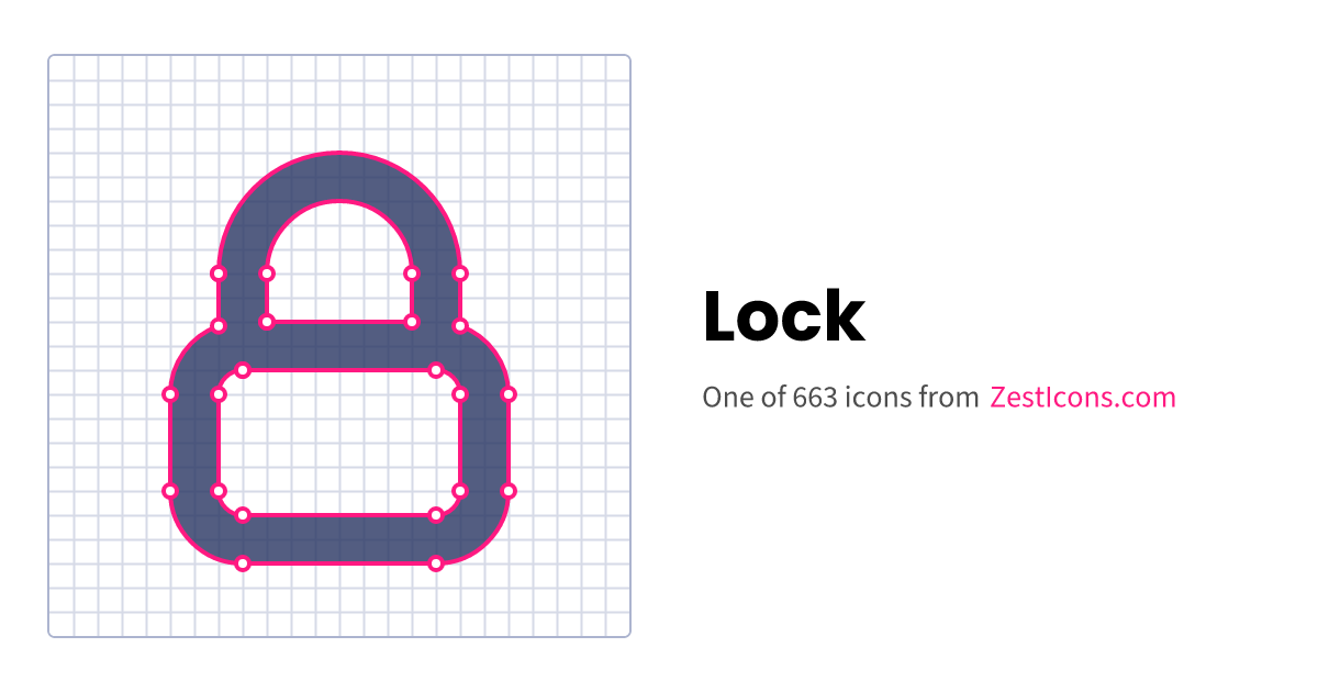 Lock icon zest icons