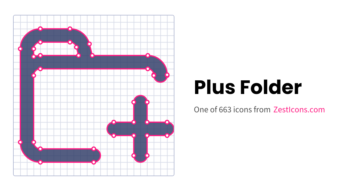 Plus-folder Icon | Zest Icons